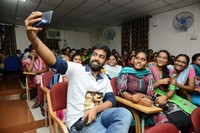 London Babulu Movie Team at AVN College Vizag